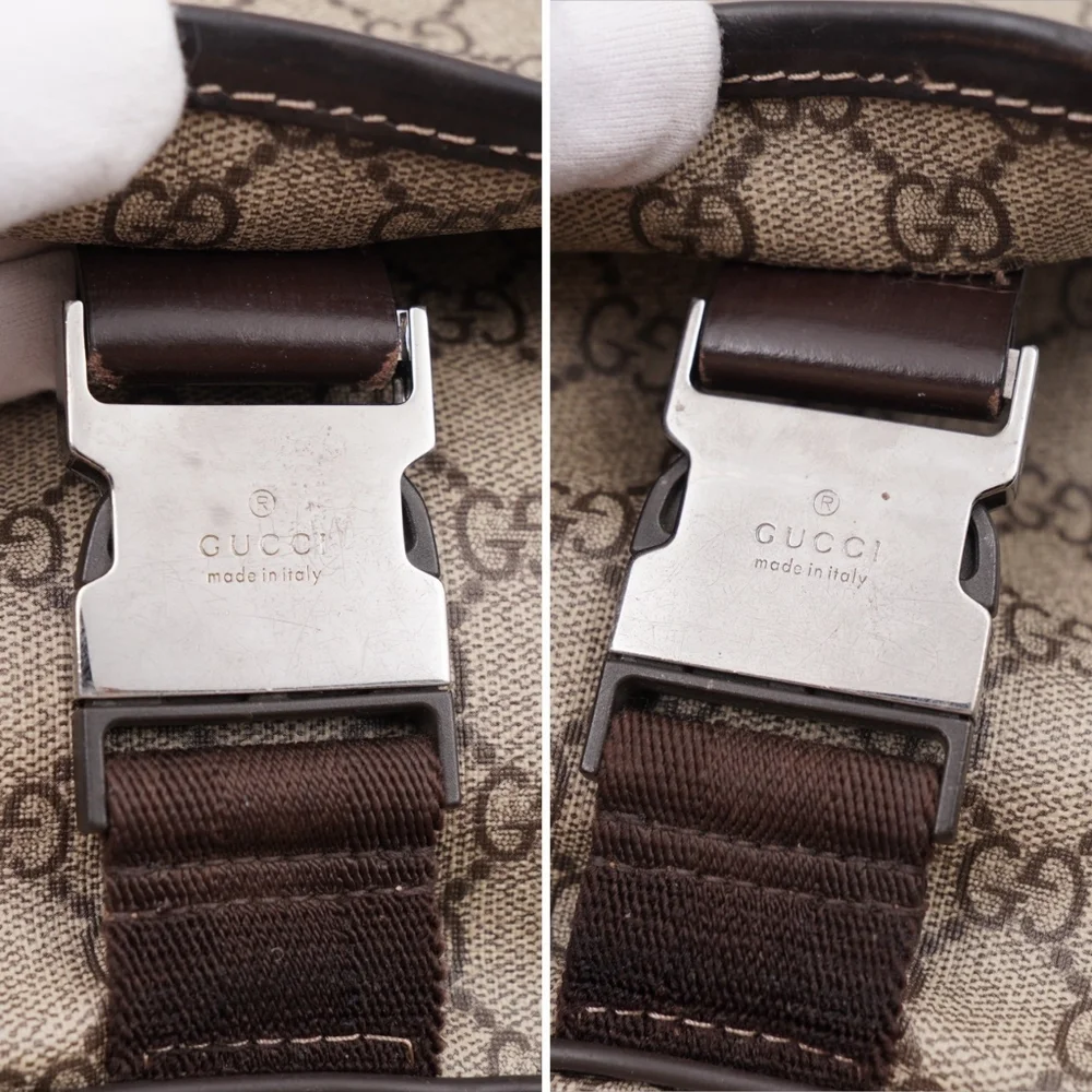 CC29 ❤️ Gucci GG Interlocking Coated Canvas Messenger Bag